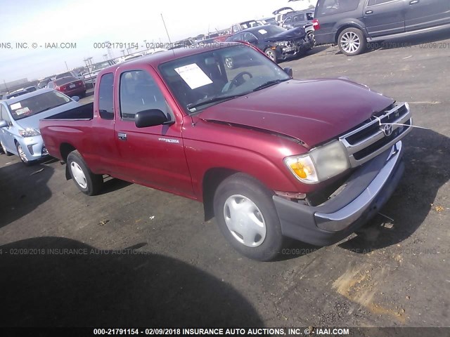 4TAVL52N2XZ482135 - 1999 TOYOTA TACOMA XTRACAB RED photo 1