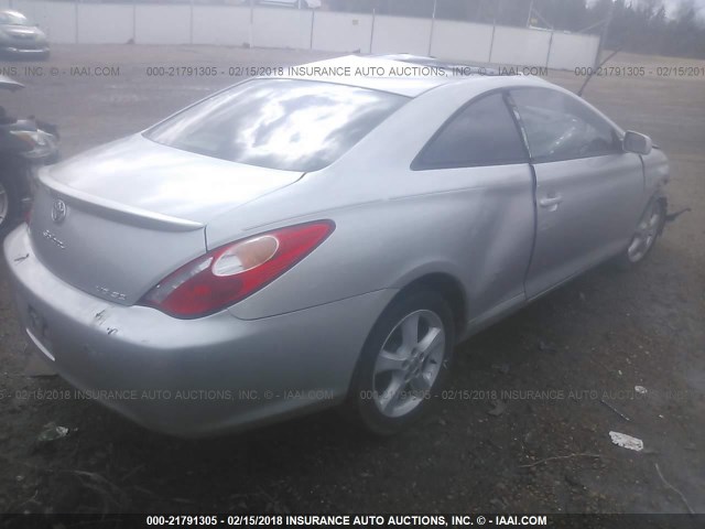 4T1CA38P15U060233 - 2005 TOYOTA CAMRY SOLARA SE/SLE ვერცხლისფერი ფოტო 4