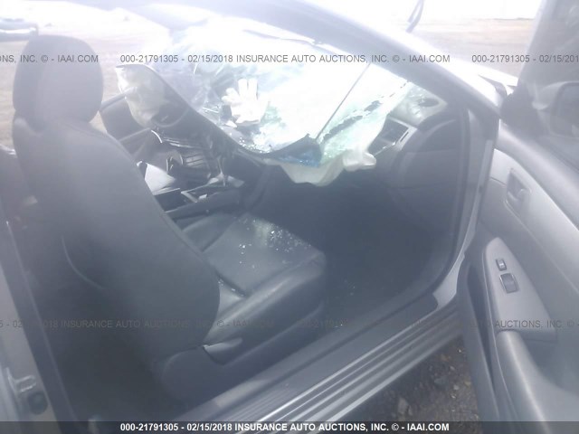 4T1CA38P15U060233 - 2005 TOYOTA CAMRY SOLARA SE/SLE ვერცხლისფერი ფოტო 5