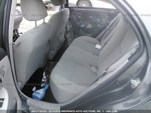 2T1BU4EEXDC085823 - 2013 TOYOTA COROLLA S/LE GRAY photo 8