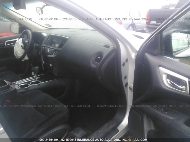 5N1AR2MN3DC679600 - 2013 NISSAN PATHFINDER S/SV/SL/PLATINUM 银色 照片 5