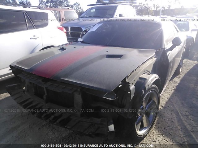 2C3CDYAG1CH294346 - 2012 DODGE CHALLENGER SXT BLACK photo 2