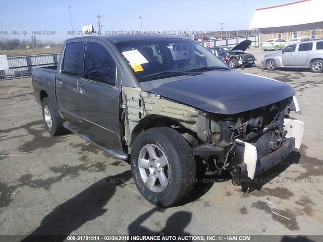 1N6BA07A37N244126 - 2007 NISSAN TITAN XE/SE/LE GRAY photo 1