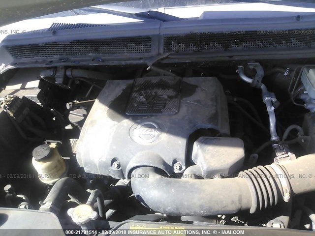 1N6BA07A37N244126 - 2007 NISSAN TITAN XE/SE/LE GRAY photo 10