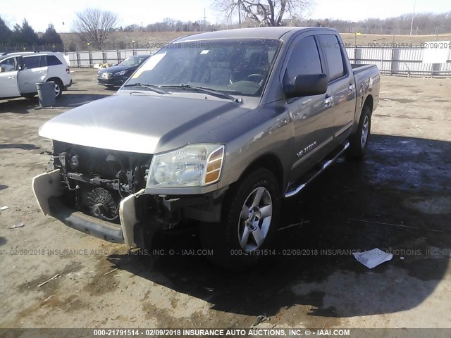 1N6BA07A37N244126 - 2007 NISSAN TITAN XE/SE/LE GRAY photo 2