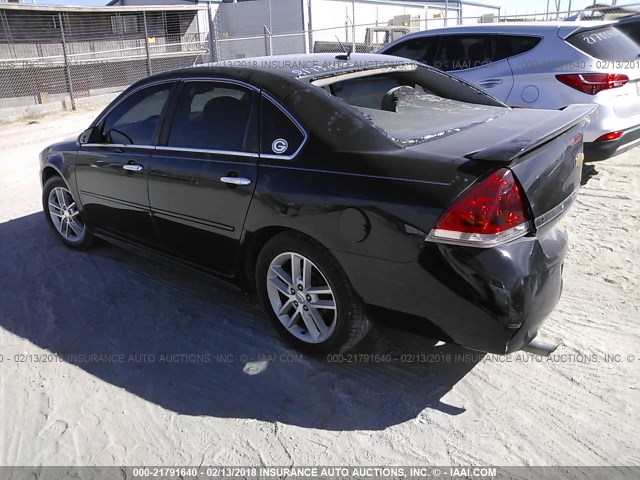 2G1WC5E36E1122139 - 2014 CHEVROLET IMPALA LIMITED LTZ BLACK photo 3