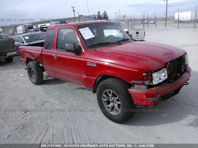 1FTZR45E58PA18439 - 2008 FORD RANGER SUPER CAB RED photo 1