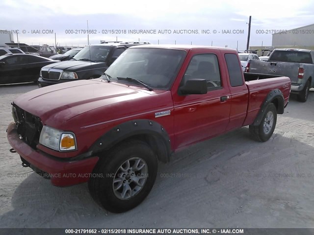 1FTZR45E58PA18439 - 2008 FORD RANGER SUPER CAB RED photo 2
