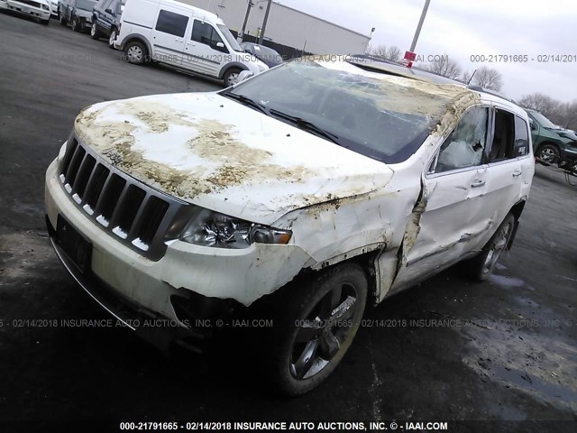 1C4RJFBT3CC103317 - 2012 JEEP GRAND CHEROKEE LIMITED WHITE photo 2