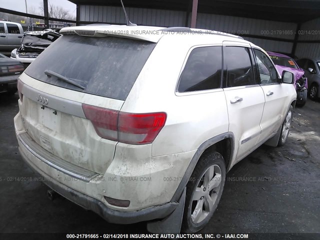 1C4RJFBT3CC103317 - 2012 JEEP GRAND CHEROKEE LIMITED WHITE photo 4