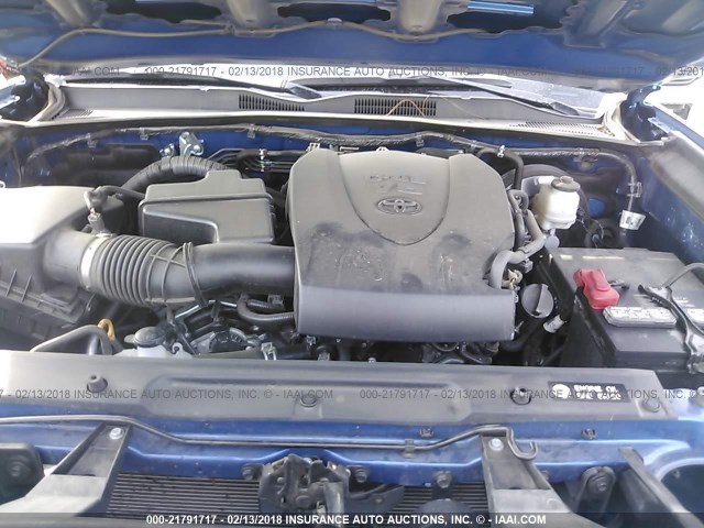 3TMAZ5CN4GM025554 - 2016 TOYOTA TACOMA DBL CAB/SR5/TRD SPORT/OR BLUE photo 10