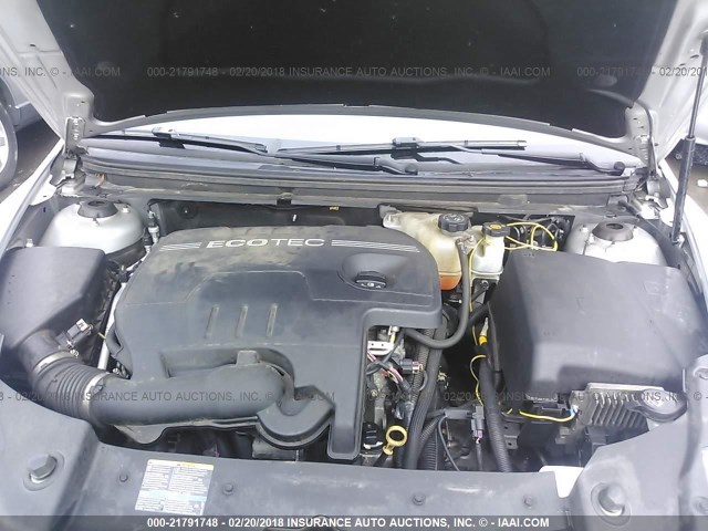 1G1ZC5E08AF131320 - 2010 CHEVROLET MALIBU 1LT SILVER photo 10