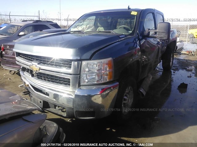 1GCHK63619F119380 - 2009 CHEVROLET SILVERADO K2500 HEAVY DUTY LTZ BLUE photo 2