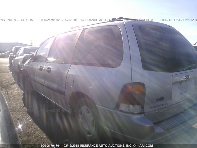 2FMZA51472BB08311 - 2002 FORD WINDSTAR LX SILVER photo 3