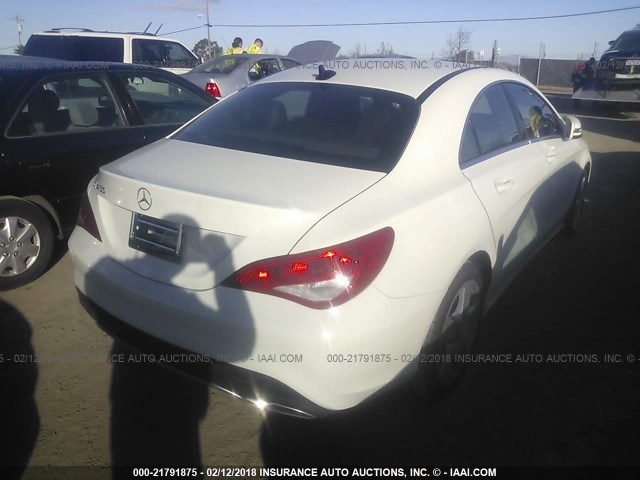 WDDSJ4EB9JN595707 - 2018 MERCEDES-BENZ CLA 250 WHITE photo 4