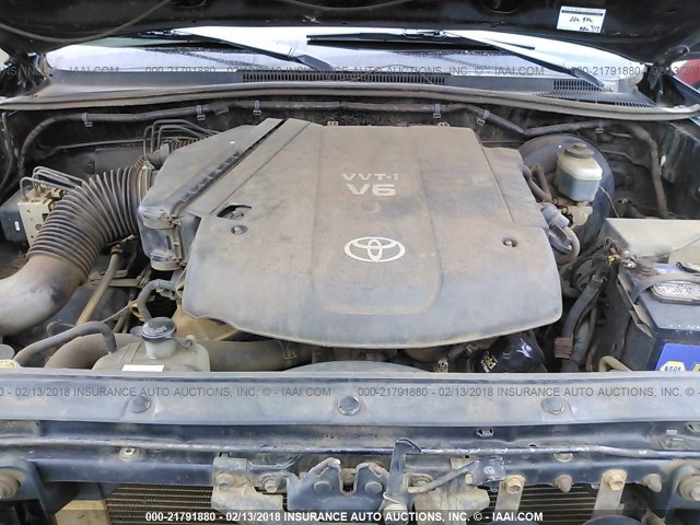 5TEUU42N15Z006001 - 2005 TOYOTA TACOMA ACCESS CAB Schwarz Foto 10