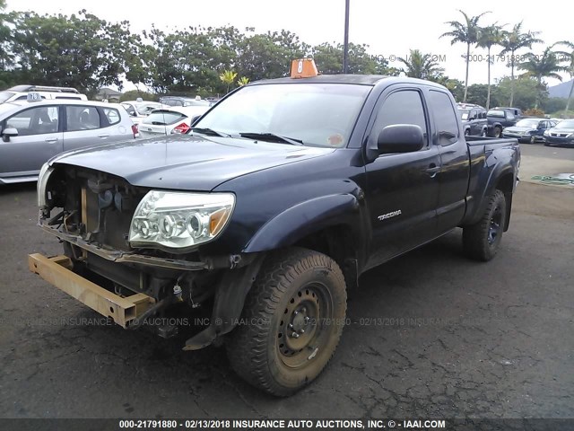 5TEUU42N15Z006001 - 2005 TOYOTA TACOMA ACCESS CAB BLACK photo 2