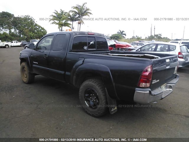 5TEUU42N15Z006001 - 2005 TOYOTA TACOMA ACCESS CAB Schwarz Foto 3