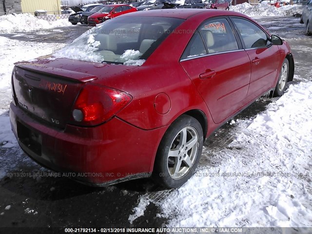 1G2ZG58N874228741 - 2007 PONTIAC G6 SE RED photo 4