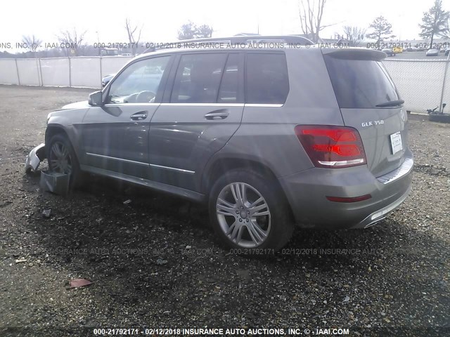 WDCGG5HB3EG310679 - 2014 MERCEDES-BENZ GLK 350 GRAY photo 3