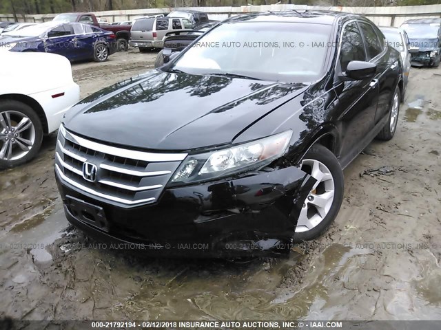 5J6TF1H57AL010035 - 2010 HONDA ACCORD CROSSTOUR EXL BLACK photo 2