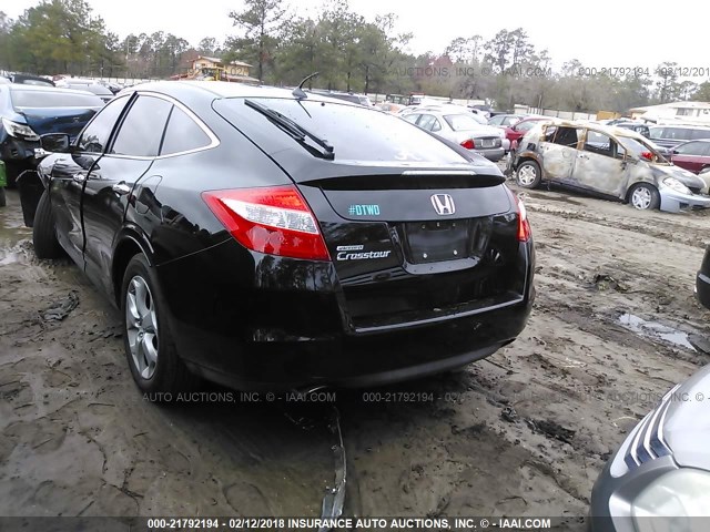 5J6TF1H57AL010035 - 2010 HONDA ACCORD CROSSTOUR EXL BLACK photo 3