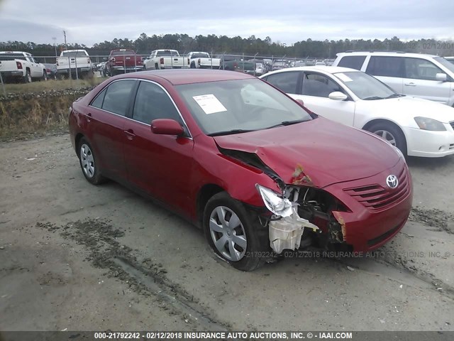 4T1BE46K07U146410 - 2007 TOYOTA CAMRY NEW GENERAT CE/LE/XLE/SE RED photo 1