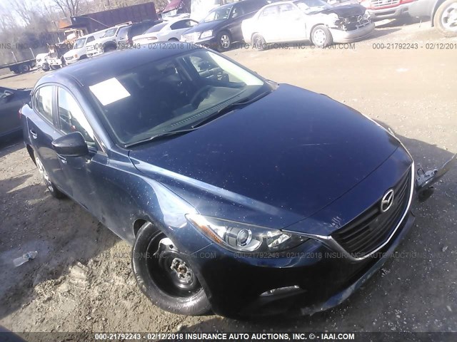 JM1BM1T7XE1192279 - 2014 MAZDA 3 SV Dark Blue photo 1