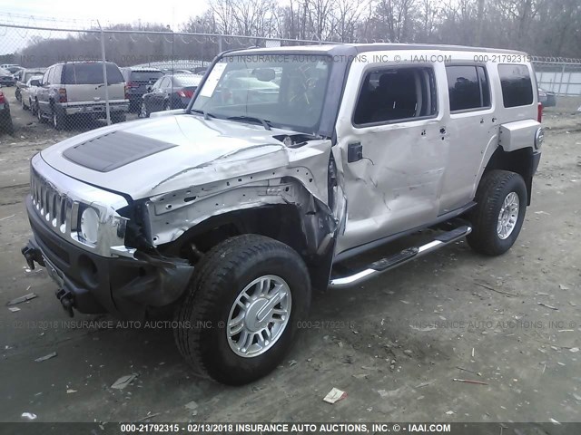 5GTDN13E078193898 - 2007 HUMMER H3 TAN photo 2