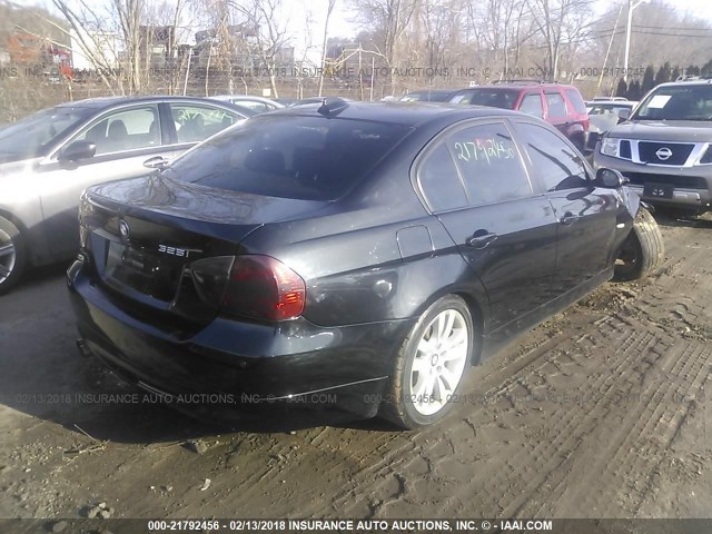 WBAVB17526NH93028 - 2006 BMW 325 I AUTOMATIC შავი ფოტო 4