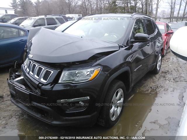 3C4NJDBB1JT142564 - 2018 JEEP COMPASS LATITUDE 黑色 照片 2