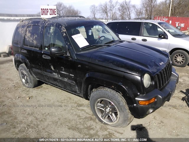 1J4GK48K14W173481 - 2004 JEEP LIBERTY SPORT 黑色 照片 1