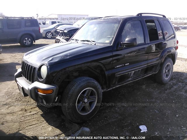 1J4GK48K14W173481 - 2004 JEEP LIBERTY SPORT 黑色 照片 2