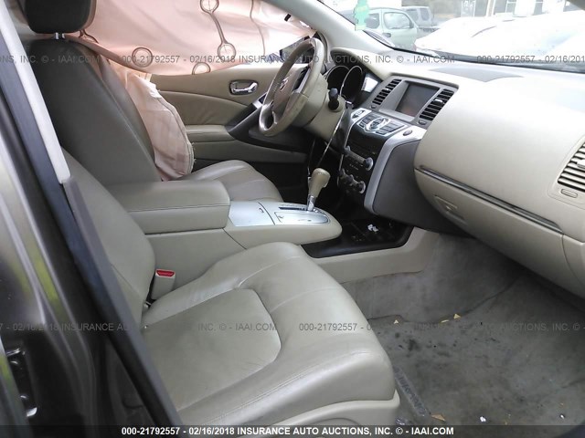 JN8AZ1MWXAW118591 - 2010 NISSAN MURANO S/SL/LE TAN photo 5