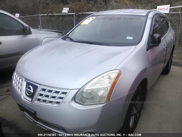 JN8AS58T09W329273 - 2009 NISSAN ROGUE S/SL SILVER photo 2