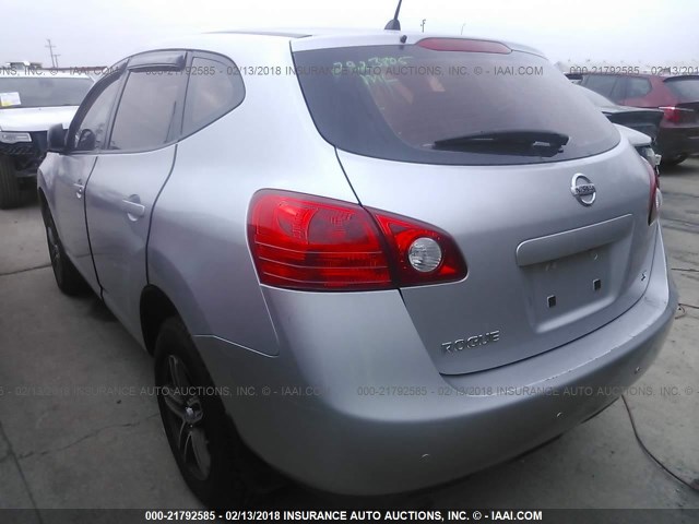 JN8AS58T09W329273 - 2009 NISSAN ROGUE S/SL SILVER photo 3