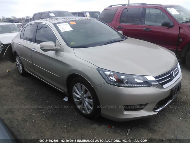 1HGCR2F70EA249873 - 2014 HONDA ACCORD EX GOLD photo 1