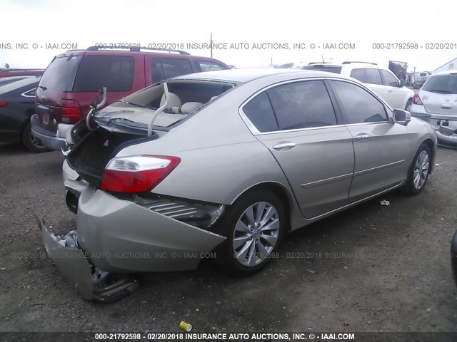 1HGCR2F70EA249873 - 2014 HONDA ACCORD EX GOLD photo 4