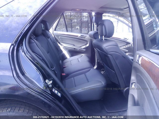 4JGBB8GB5BA627634 - 2011 MERCEDES-BENZ ML 350 4MATIC BLACK photo 8