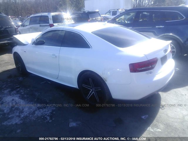 WAUWFAFR2BA015033 - 2011 AUDI A5 PRESTIGE WHITE photo 3