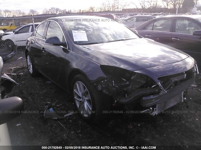 2G4GK5EX5E9206838 - 2014 BUICK REGAL GRAY photo 1