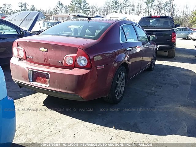1G1ZK57B79F152902 - 2009 CHEVROLET MALIBU LTZ 勃艮第红 照片 4
