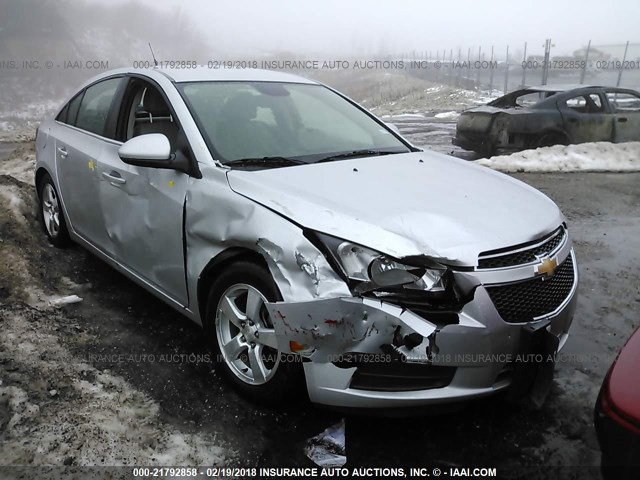 1G1PC5SB5D7116544 - 2013 CHEVROLET CRUZE LT SILVER photo 1