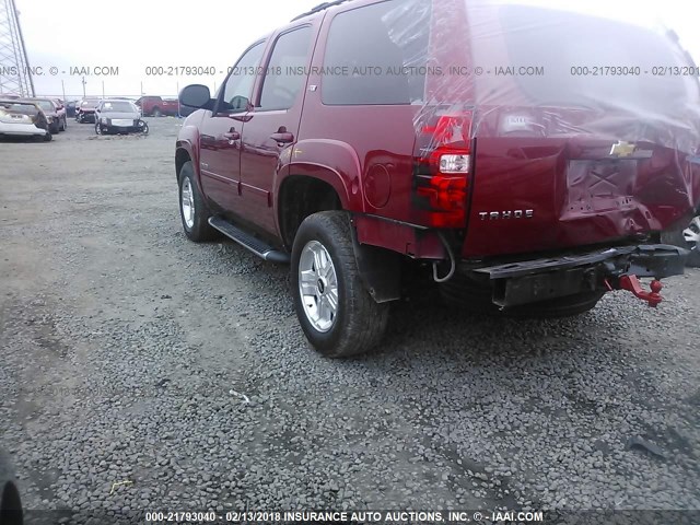 1GNSKBE0XER157701 - 2014 CHEVROLET TAHOE K1500 LT RED photo 3