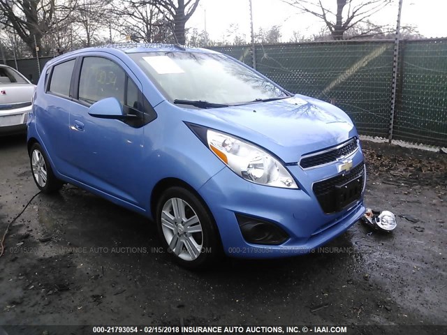 KL8CA6S92EC456105 - 2014 CHEVROLET SPARK LS BLUE photo 1