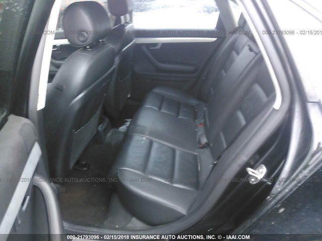 WAUDF78E87A145278 - 2007 AUDI A4 2.0T QUATTRO BLACK photo 8