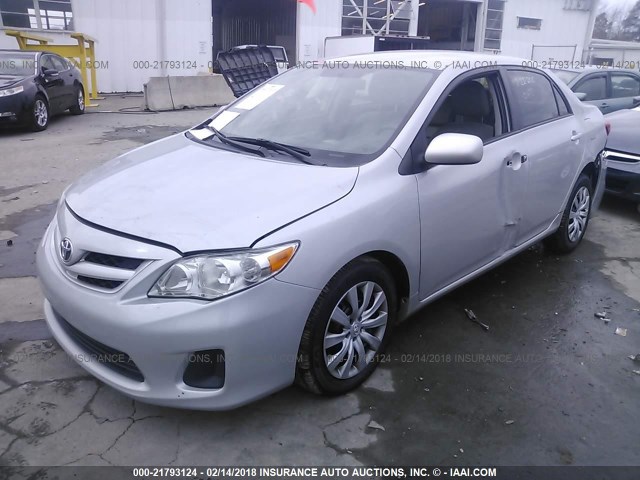 2T1BU4EE6CC914630 - 2012 TOYOTA COROLLA S/LE SILVER photo 2