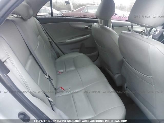 2T1BU4EE6CC914630 - 2012 TOYOTA COROLLA S/LE SILVER photo 8