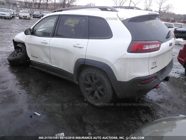 1C4PJMBS8GW197749 - 2016 JEEP CHEROKEE TRAILHAWK 白色 照片 3