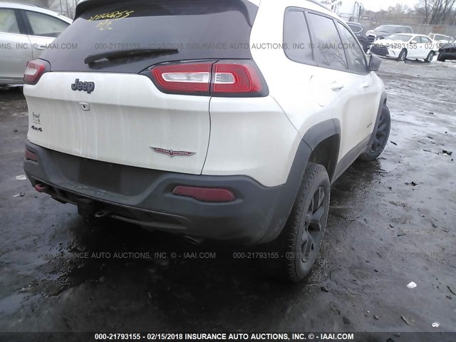 1C4PJMBS8GW197749 - 2016 JEEP CHEROKEE TRAILHAWK 白色 照片 4